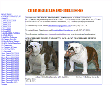 Tablet Screenshot of cherokeelegendbulldogs.com